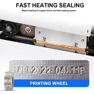 Sellador termorretráctil eléctrico Wallepac de 110V, herramienta de costura, máquina de embalaje de sellado continuo semiautomática para bolsa de papel de aluminio - Product Image 4