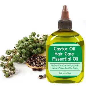 Huile de ricin et huile d'argan de marque autonome soins capillaires huile végétale essentielle à base de plantes croissance rapide formule Anti-perte de cheveux