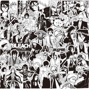 1000 màu đen và trắng khuếch tán giấy chính tả trở lại chiến tranh ma Hủy Diệt lưỡi narco một mảnh xung quanh tay Lều dán - Product Image 1