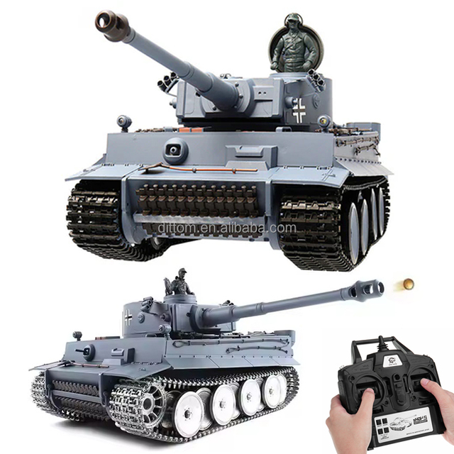 HengLong 7.0 3818-1pro Germany Tiger I Heavy Tank Model 1:16 2.4G RC Metal Fighting Tank with Smoking/Sound/BB