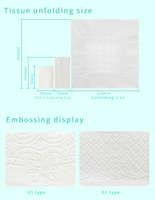 Mouchoirs en papier blanc doux jetables Mouchoirs en papier