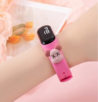Jam Tangan Digital LED Anak-Anak Elektronik Olahraga TPE Warna-Warni Logo Kustom Grosir Murah