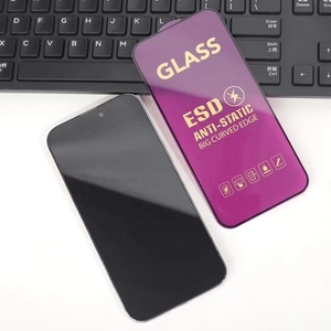 ESD ANTI-static <strong>Tempered</strong> Glass Screen Protector Film for OPPO <strong>Realme</strong> 10 A17K C30S GT NEO 3T GT2 <strong>9</strong> Pro Plus V25 Big Curved Edge - Product Image 3