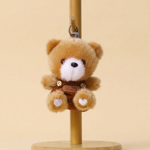 Oso de Peluche Adorable con Vestido a Cuadros y Pantalones con Tirantes, Juguete de Peluche Suave para Regalo Promocional, Venta al por Mayor - Product Image 4