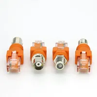 Adaptateur BNC Femelle vers RJ45 Mâle, Connecteur RF Femelle vers RJ45 Mâle, Prise Coaxiale pour Montage sur Châssis, Accessoires de Moniteur