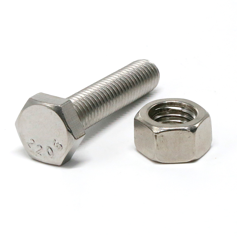 304 316 Stainless Steel Fasteners Full / Half Thread 2205 Hex Head Bolts Nut
