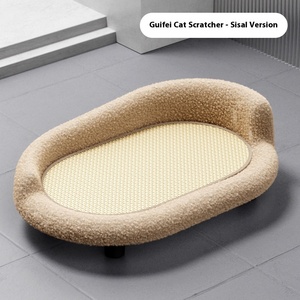 Rascador de árbol de gato grande y duradero, sofá cama de gato integrado sin desprendimiento con tabla de rascar de gato integrada - Product Image 6