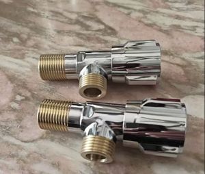 Valvola Triangolare Moderna in Ottone per Cucina e Bagno, Rubinetto e Altri Accessori, Valvola Angolare a Tre Vie - Product Image 3