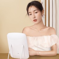 Miroir de maquillage pliable rose à LED Miroir de maquillage professionnel à LED avec logo personnalisé Miroir de maquillage lumineux