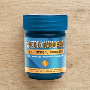 Inhalateur nasal thaïlandais aux herbes essentielles naturelles lyophilisées, menthol, camphre, citronnelle pour un soulagement rafraîchissant - Product Image 3