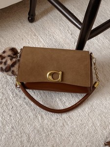 Sandpaper <b>leather</b> chain <b>bag</b>, small square <b>bag</b>, underarm <b>bag</b>, women's new style, <b>soft</b> <b>leather</b>, casual, versatile <b>bag</b> - Product Image 2