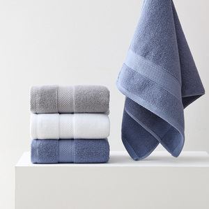 Toalla de algodón puro Jianmu Qingyue, 70x140cm, suave y absorbente para secar el cabello y lavar la cara, uso doméstico, Unisex - Product Image 2