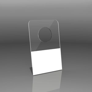 Tùy chỉnh rõ ràng móc treo Tab lỗ tròn tự dính treo Tab nhiệm vụ nặng nề dính dính treo thẻ cho màn hình bán lẻ - Product Image 2