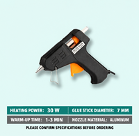 Pistolet à colle chaude électrique 20W 40W 60W 100W avec buse anti-goutte pour l'artisanat, l'emballage et les réparations légères