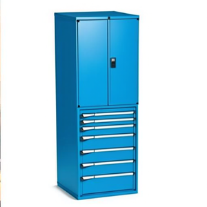 Armoire à tiroirs Fami Master Key Comfort C0 Eh 36x36 avec 7 tiroirs L714 D751 H2000 Blanc Grisâtre Ral9002 Rangement d'outils - Product Image 2
