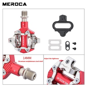 Pédales de chaussures <span class=keywords><strong>BMX</strong></span> Meroca en alliage d'aluminium, pédales autobloquantes avec roulements scellés SpD et plaques de verrouillage - Product Image 4