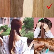 Moka Blonde 9A Grade I-Tip Extension de cheveux pré-collés Style vague naturelle Super Double extrémités dessinées 8 pouces de longueur - Product Image 1