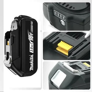 Аккумулятор Makita BL1830 18В, 3.0Ач, 5C, высокомощный, для электроинструментов, сменный, стабильный, долговечный и пригодный для вторичной переработки. - Product Image 3