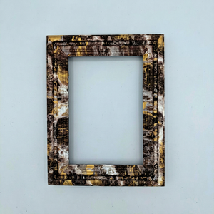 Rectangle Horn Horizontal Photo <b>Frame</b> Tabletop Decorative Waterproof <b>Wall</b> Mount Natural Color Artistic <b>Design</b> - Product Image 1