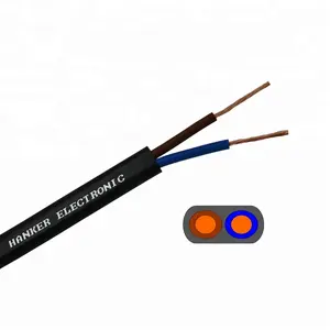 Flat PVC Jacketed RVV Power Cable - 2 Cores 2x0.75mm For Easy Installation