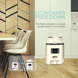 Alimentador automático inteligente para mascotas, pantalla LCD, dispensador de 6 litros, temporizador de conexión automática, estilo moderno, modelo más nuevo para perros y gatos, recargable - Product Image 5