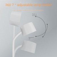 Lampe de bureau intelligente sans fil transfrontalière avec affichage numérique de l'heure, protection oculaire et haut-parleur multifonctionnel