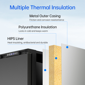 Refrigerador con Compresor de 114L con Certificación CE, DC 12V 24V, Refrigerador y Congelador Integrado para <span class=keywords><strong>Autocaravanas</strong></span> Europeas - Product Image 4