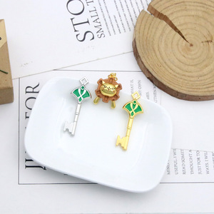 Spielcharakter-Rollen <span class=keywords><strong>Alhaitham</strong></span> Schlüsselanhänger-Set: Niedlicher Löwenanhänger & Grüne Symbol-Schlüssel – Cosplay-Accessoire - Product Image 3