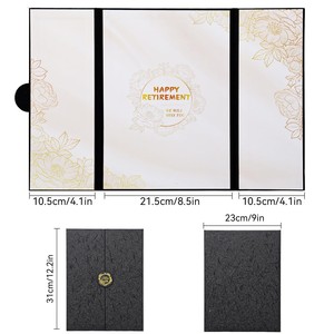 Biglietto d'<span class=keywords><strong>Auguri</strong></span> di Lusso per <span class=keywords><strong>Compleanno</strong></span> con Busta, Personalizzabile, Pieghevole in Tre, Ecologico e Riciclabile, Regalo per Colleghi, Amici, Famiglia - Product Image 5