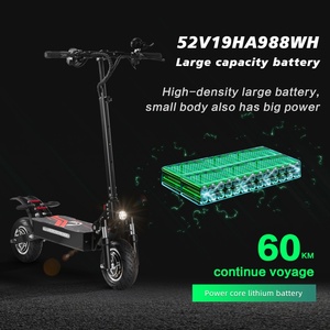 สกู๊ตเตอร์ไฟฟ้า EU US Shipping Boyueda Q7 Pro 52V 19Ah แบตเตอรี่ 3200w มอเตอร์คู่ ความเร็ว 70 กม./ชม. พร้อมเบาะนั่ง Q7 PRO 3200w สกู๊ตเตอร์คู่มอเตอร์ - Product Image 4