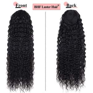 วิกผมหางม้าแบบผูกเชือก วัสดุไฟเบอร์ทนความร้อนสูง ติดคลิปสำหรับผู้หญิง <span class=keywords><strong>ผม</strong></span>แท้แบบเรมี่ - Product Image 4