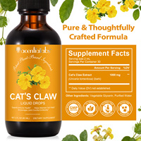 Acentiallabs 60ml Complément Vegan Sans Alcool à l'Extrait de Griffes de Chat, Soutien Articulaire et Immunitaire, Gouttes Liquides de Griffes de Chat pour Hommes et Femmes