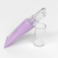 Tube à presser en plastique PE biodégradable personnalisé de 10ml avec bouchon à vis brillant à lèvres baume à lèvres contenants d'huile emballage tubes souples