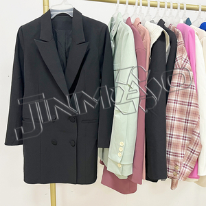 Vente chaude directe mode vert blazer femmes bureau d'affaires décontracté dame printemps costume haut vêtements d'occasion en balles mixtes - Product Image 6