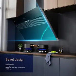 Eletrodomésticos Smart touch casa side-sucção cozinha gama exaustor cozinha chaminé