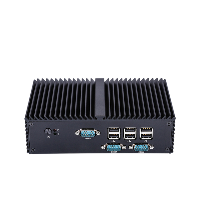 Kansung K190X 7 RS232 Port Mini PC 12V3A MSATA SSD Support HD VGA and 8 USB Ports Industrial Application