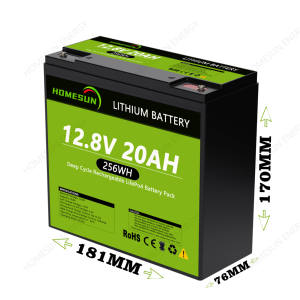 긴 수명 리튬 12 볼트 20 Amp 리튬 이온 배터리 팩 12 v 20ah <span class=keywords><strong>Lifepo4</strong></span> 교체 납 산성 배터리 태양 전지 패널 - Product Image 6