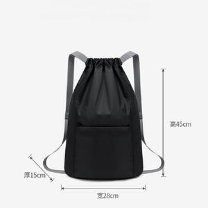 2025 Custom New Design Colorful Polyester Drawstring Gym <b>Bag</b> Hot <b>Sale</b> Sport Nylon Drawstring Backpack Logo Promotional - Product Image 2