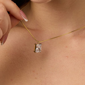 Colgante de Acero Inoxidable 316L con Baño de Oro de 14k/18k, No se Deslustra, con Dijes de Piedras de Nacimiento de Diamantes de Imitación para Fabricación de Joyas, Collares y Pulseras - Product Image 4