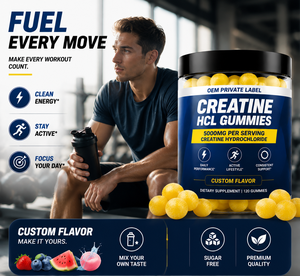 Gomitas de Creatina HCL OEM 5000mg por Porción, Sabor Limón, Suplemento Dietético para un Estilo de Vida Activo, Energía y Rendimiento - Product Image 4