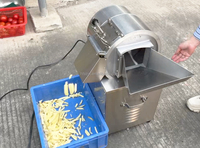 Déchiqueteuse de légumes commerciale entièrement automatique Hôtels de restaurants-Coupe de croustilles de carottes