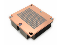FEZCOOL LGA3647-1U-S71 Dissipateur thermique CPU avec ailettes en aluminium, 2 caloducs en cuivre, dissipateur fin pour refroidissement de CPU de serveur carré