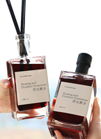 Diffuseur de parfum de luxe artisanal en verre en forme de bouteille de vin, 500 ml, pour la maison et les cadeaux, avec parfum haut de gamme