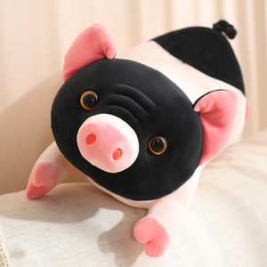 Vente flash - Animal en peluche - Compagnon réconfortant - Jouet en peluche ultra doux - Animaux de la ferme - Cochon couché de 20 cm - Product Image 4