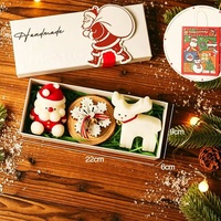 Ensemble de bougies aromatiques de Noël, jolie boîte cadeau de bougies en cire pour la décoration de la maison