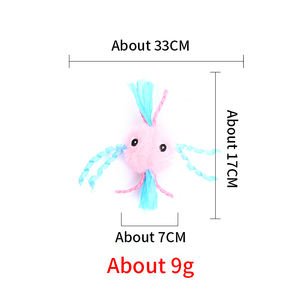 Toptan sıcak satış kedi renkli sevimli tırmalama topu şekil oyuncak interaktif dolması peluş Molar yumuşak yuvarlak peluş kediler oyuncaklar - Product Image 2
