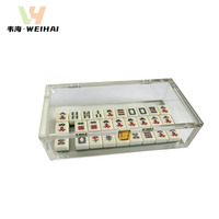 Boîte de rangement transparente en acrylique pour tuiles de Mahjong 2026 – Boîte de rangement en acrylique pour tuiles de Mahjong Oh My Mahjong