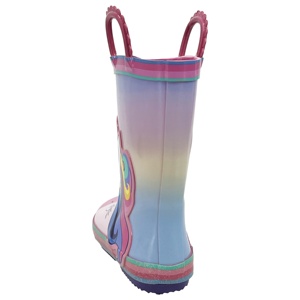 Bottes de pluie imperméables pour filles en bas âge |   Bottes pour enfants en caoutchouc naturel antidérapant pour <span class=keywords><strong>les</strong></span> jeux en plein air et <span class=keywords><strong>les</strong></span> flacons d'eau, bottes Wellington pour enfants OEM/ODM - Product Image 3