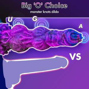 9,6 Zoll Großer Anal-Dildo, Monster-Tier-Dildo, Sexspielzeug für Hunde, Fantasy-Knoten-Dildo, Drachen-Pferde-Dildo mit starkem Saugnapf für Frauen - Product Image 3