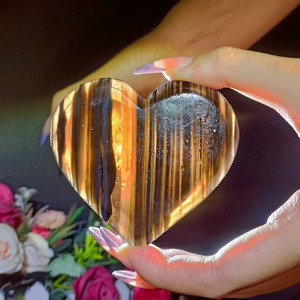 Nuovo prodotto prodotti curativi cristallo artigianato <span class=keywords><strong>ghiaccio</strong></span> ossidiana cuore per la decorazione <span class=keywords><strong>di</strong></span> nozze - Product Image 4